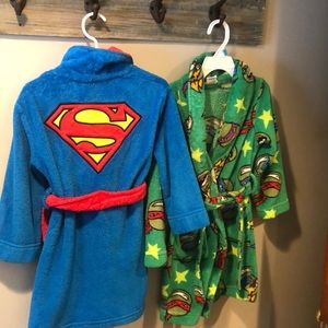 Comfy Boys bathrobes!